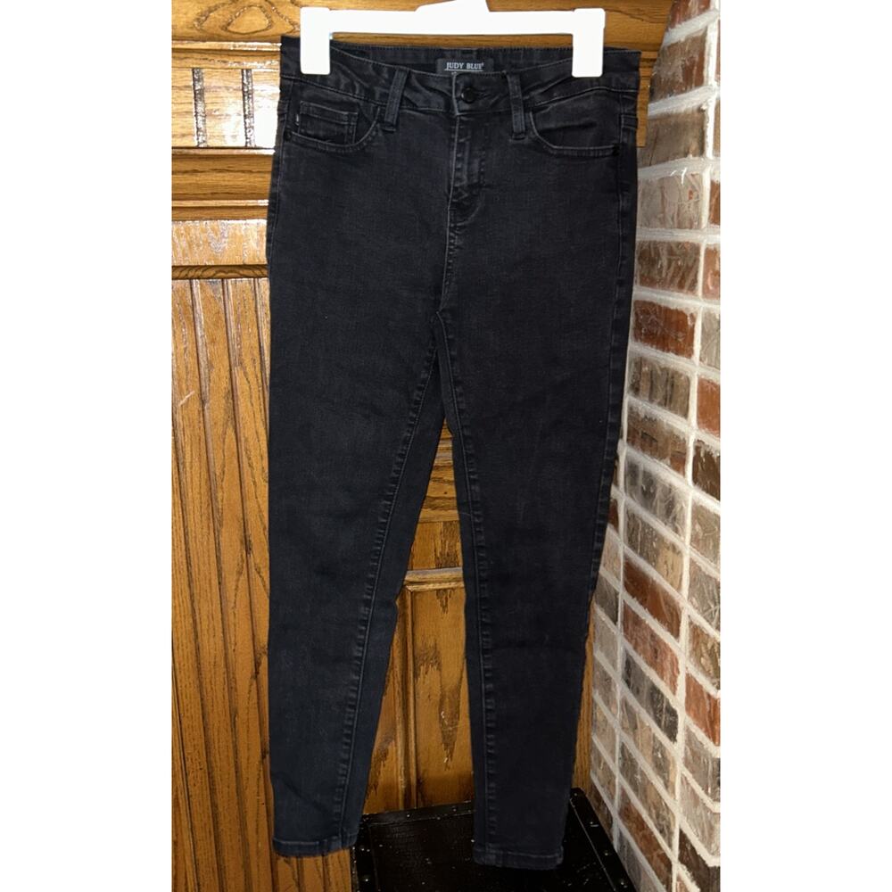 Judy Blue Jeans Womens 5/27 Black Skinny Comfort Shaping Stretch High Rise B29